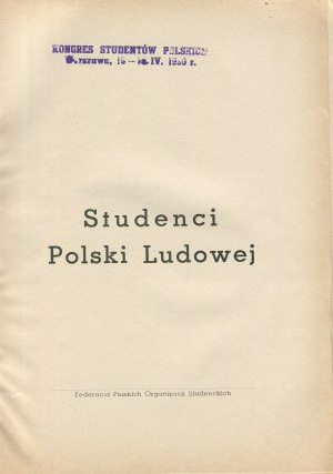 Students of People's Poland [1949] [PRL propaganda].