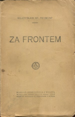 REYMONT Władysław - Za frontem [première édition 1919].
