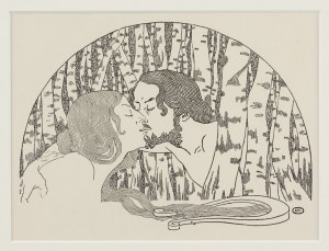 [grafika] OKUŃ Edward - Pocałunek [1902]