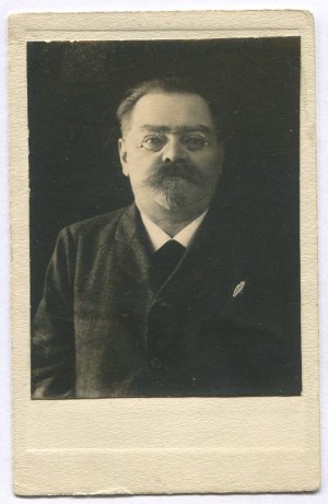 [Cardboard photograph] Bronislaw Tolwinski, one of the editors of the 
