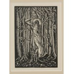 [Graphic] SKOCZYLAS Władysław - Saint Sebastian [woodcut 1924].