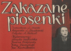 [Plakat] BOROWCZYK Walerian - Verbotene Lieder [1950].