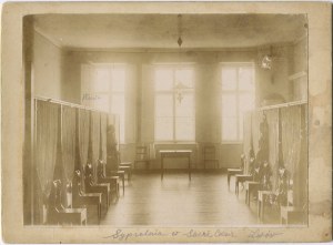 [set of 4 cardboard photographs] Sacré Cœur convent and educational institution for girls in Lvov [1899].
