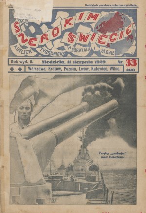 Na Szerokim Świecie. Set of 5 issues from 1929 [photomontages by Kazimierz Podsadecki].