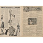 Na Szerokim Świecie. Zestaw 5 numerów z 1929 roku [fotomontaże Kazimierza Podsadeckiego]