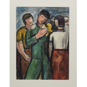 Alfred LENICA (1899-1977), Worker with violin, 1944