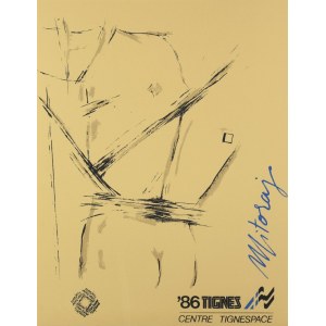 Igor MITORAJ (1944-2014), Poster for the exhibition: '86 Tignes / Centre Tignespace