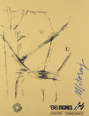 Igor MITORAJ (1944-2014), Plakat do wystawy: ’86 Tignes / Centre Tignespace