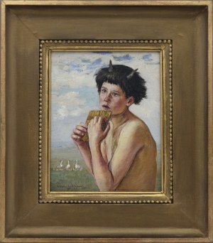 Wlastimil HOFMAN (1881-1970), Faunik z fletnią, 1921