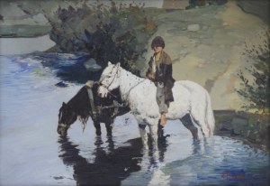 Frantisek MRAZEK (1876-1933), U wodopoju