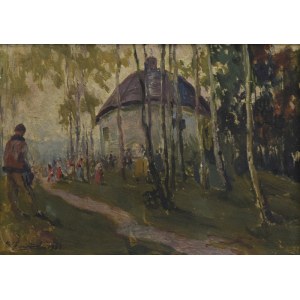 Stanislaw ZAWADZKI (1878-1960), Road to the Church, 1939