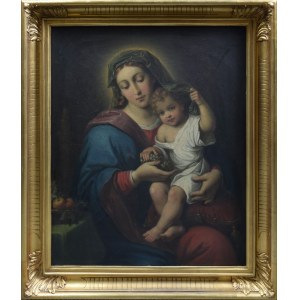 Neurčený maliar, 19. storočie, Madona s dieťaťom