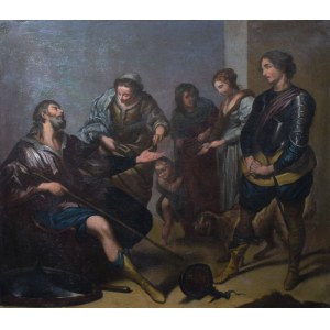 Painter unspecified, 19th century, Blind Belisarius receives alms