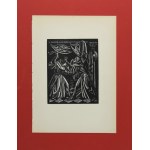 Władysław SKOCZYLAS (1883-1934), Bójka mnichów - z cyklu: Klasztor i Kobieta - ilustracja