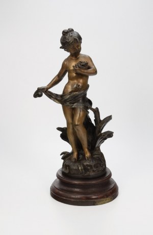 Auguste MOREAU (1834-1917) - według, Dziewczynka z ptaszkami - „Młoda mateczka”