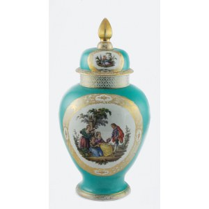 ATELIER HELENA WOLFSOHN, Dekorative Vase mit Deckel