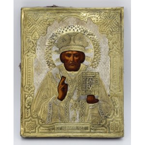 Ikona - svatý Mikuláš z Myry, zázračný lékař, v obalu