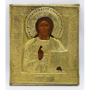 Ikone - Jesus Christus Pantokrator, in einer Hülle