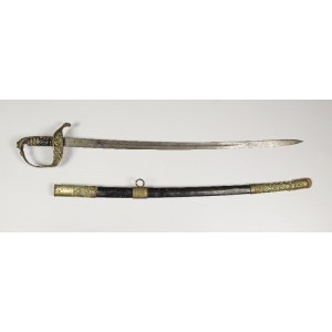 Saber of an Austrian (Galician) government official, in scabbard