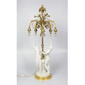 Lamp with figures of women, electric