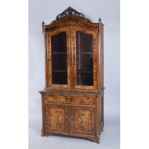 Louis Philippe style library cabinet