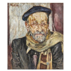 Mela Muter (1876 Warschau - 1967 Paris), Porträt eines Mannes mit Baskenmütze, vor 1939.