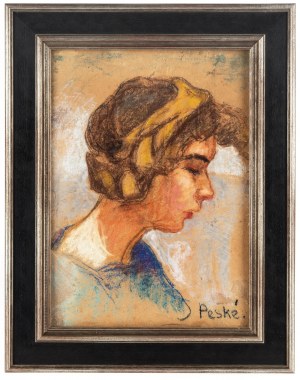 Jean Peské (1870 Gołta/Ukraina-1949 Le Mans), Portret córki artysty, Marie Marty
