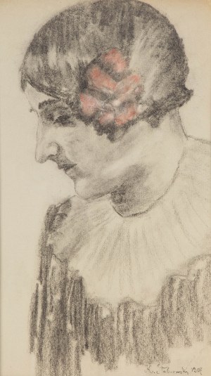 Kazimierz Stabrowski (1869 Kruplany k. Nowogródka - 1929 Garwolin), Portret żony, 1907 r.