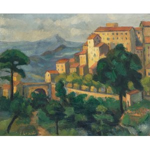 Yvonne Lecomte (1887 - 1973), Landscape from the South of France (double-sided work)