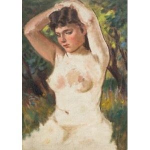 Stanisław Żurawski (1889 Krosno - 1976 Kraków), Nude of a brunette
