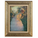 Eugeniusz Urbański-Nieczuja (1877-1955), Dame mit Nelke