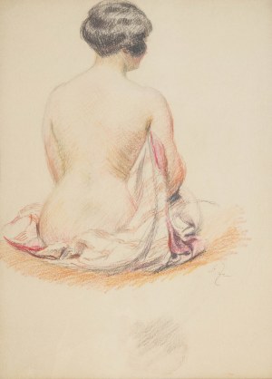 Stanislaw Zurawski (1889 Krosno - 1976 Krakow), Seated nude