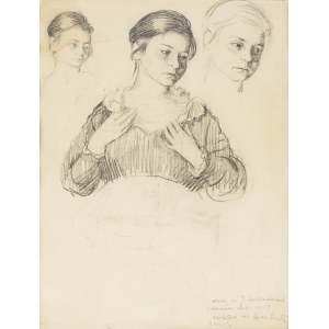 Józef Seidenbeutel (1894-1923), Studium głowy kobiety, 1918/1919
