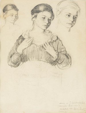Józef Seidenbeutel (1894-1923), Studium głowy kobiety, 1918/1919