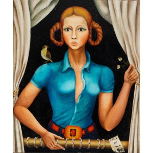 Wanda Macedońska-Zalewska (1929 Lwów - 2013), Portret Julii, 1972