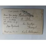 POHLEDNICE S OBRAZEM ŽENY S LYROU Z PŘEDVÁLEČNÉHO ROKU 1915