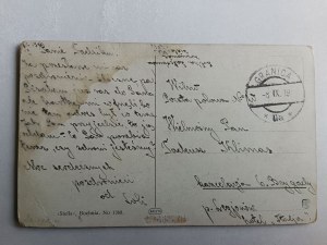 POSTKARTE MALEREI POLEN GELCHOWSKI ABSCHIED VORKRIEG 1919