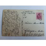 POCZTÓWKA WROCŁAW BRESLAU PRZEDWOJENNA1918 R, ZNACZEK STEMPEL
