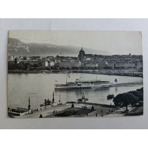 POCZTÓWKA GENEWA GENEVE STATEK