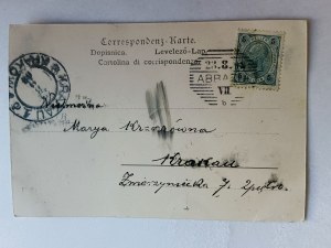 POHĽADNICA ABBAZIA KIRCHE ST JACOB PLÁŽOVÁ PROMENÁDA PRED VOJNOU 1903