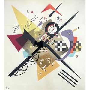 Wassily Kandinsky (1866-1944), Sur blanc II' (Na bielom), 1922/1953.