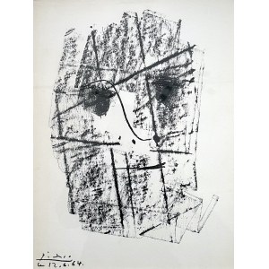 Pablo Picasso (1881-1973), Gesicht (Le Visage - Hommage à Henry-Daniel Kahnweiler), Paris, 1964