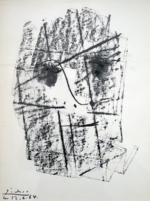 Pablo Picasso (1881-1973), Face (Le Visage - Hommage à Henry-Daniel Kahnweiler), Paris, 1964.
