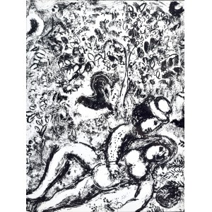 Marc Chagall (1887-1985), Pár pod stromom (Le Couple a L'Arbre), 1963