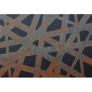 Tomasz Mistak, Perforated corten steel plate 3, 2025