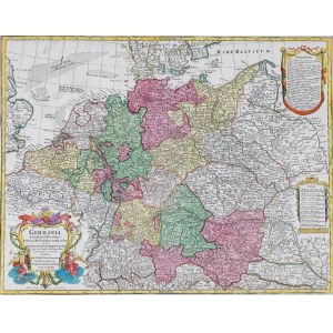 MAPA NIEMIEC, Tobias Conrad Lotter, Augsburg, ok. 1770