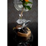 Candlestick decorated with silver and bourbon