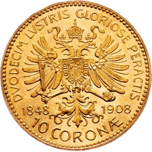 Franz Joseph I., 10 Kronen 1848-1908, Vienna