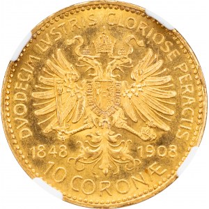 Franz Joseph I., 10 Kronen 1848-1908, Vienna