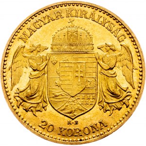 Franz Joseph I., 20 Korona 1908, KB